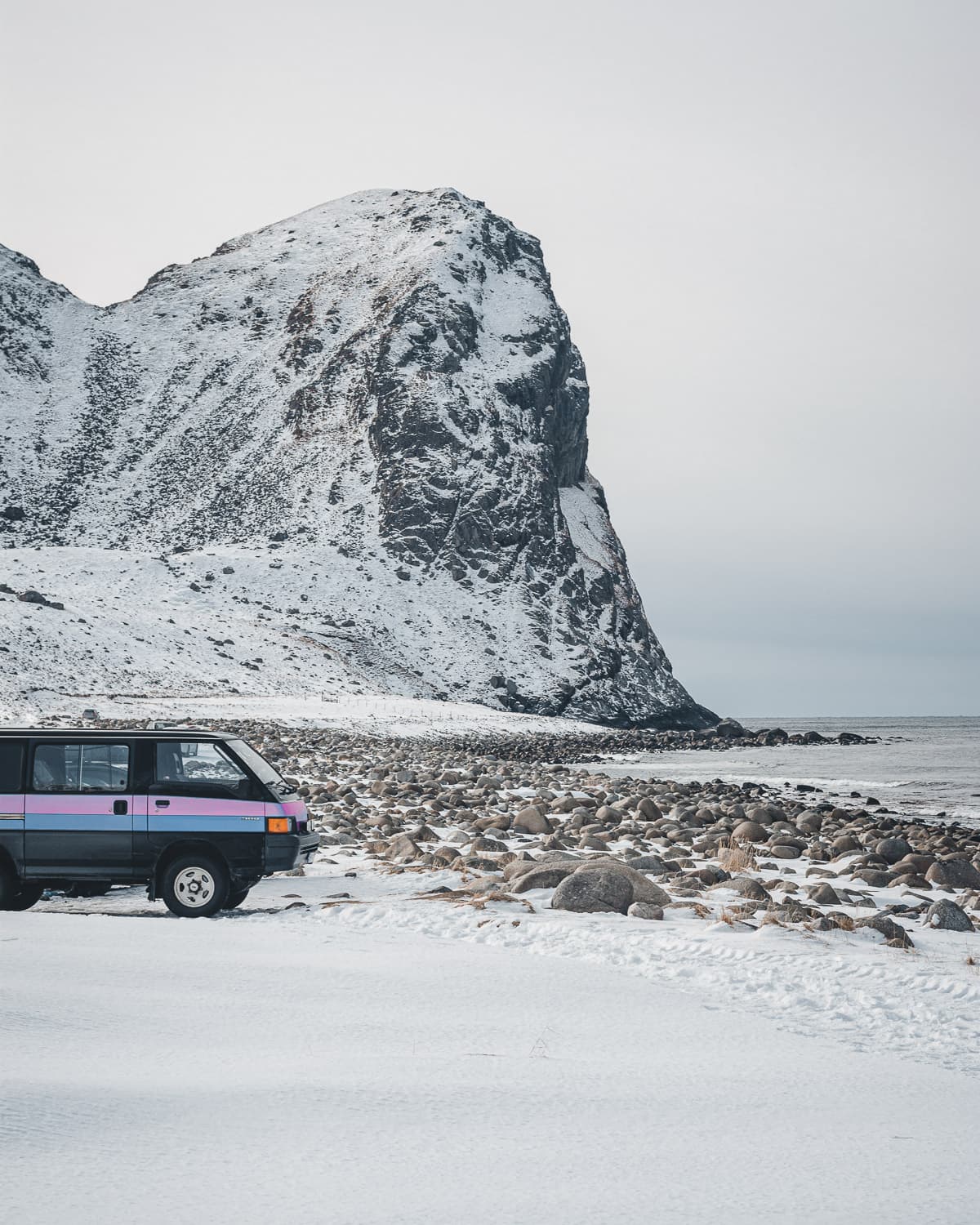 Unstad Beach Lofoten Islands Norway Winter — Javier Delabat